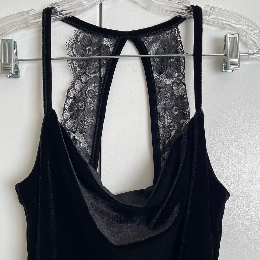 Lulus Sultry Summoning Black Velvet Bodycon Dress - Picture 3 of 8